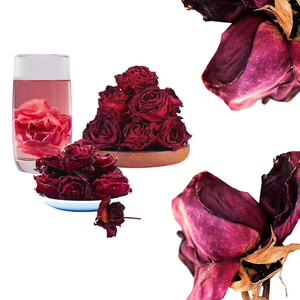 ดอกกุหลาบสีแดงแห้ง | สีสวยงามสำหรับใช้ตกแต่ง - Product Image 1