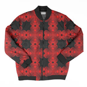 Wholesale New Design Color Custom Satin Mens Windproof Bomber Baseball Winter <b>Jacket</b> - Product Image 4