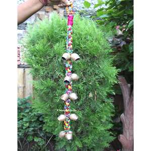 Handmade Multicolor Boho Theme 11-Bell Chimes Hanging String <b>Garden</b> Patio Decoration - Product Image 1
