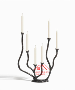 Centros de mesa Nueva llegada Soporte de luz de té de aluminio de metal Soportes de velas de aluminio fundido para la cena - Product Image 3