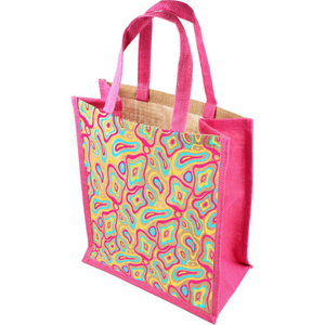 Sac à main en toile de coton noir pour femmes avec impression de logo personnalisé, design élégant à motifs en tissu, sac de shopping réutilisable R.D Bag House - Product Image 1