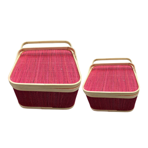 Produit de vente chaud Paniers cadeaux en bambou tissés à la main: un choix traditionnel mais intemporel pour tout cadeau - Product Image 1