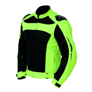 Chaqueta de moto textil impermeable de verano para hombre Hi-Viz amarillo negro CE Protector a prueba de viento para motocicleta de turismo de aventura - Product Image 3