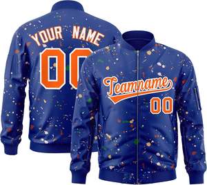 Chaqueta universitaria con cremallera de moda para hombres y mujeres Fabricación OEM con logotipo y soporte de etiqueta privada - Product Image 1