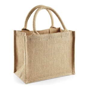 Factory Direct 100% Jute <b>Tote</b> <b>Shopping</b> <b>Bag</b> High Quality Custom Logo Pattern Handle Groceries Carrier Natural Color New Design - Product Image 4