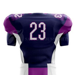 Uniforme de football américain imprimé respirant pour adultes, vêtements de sport personnalisés en spandex/polyester, fourniture directe de gros - Product Image 5