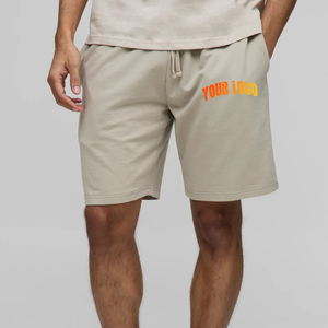 Haute qualité 100% coton éponge française été Streetwear Shorts légers pour hommes personnalisé sérigraphié Logo shorts pour hommes - Product Image 4