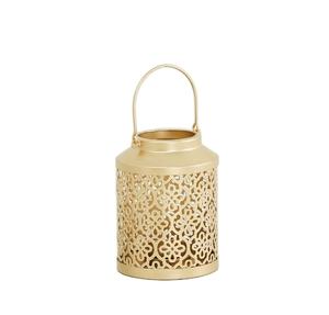 Linterna metálica de lujo para decoración del hogar, vela votiva de Metal con nuevo diseño grabado, precio al por mayor - Product Image 1