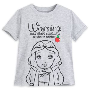 Camiseta bonita de algodón 100% ecológica para niñas, camiseta teñida lisa con decoración de rayas, serigrafía, patrón de personajes - Product Image 1
