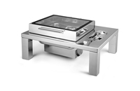 Ensemble de chauffe-plats en acier inoxydable pour chauffer les aliments à vendre