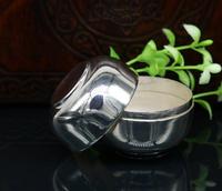 Nouvelle petite boîte de récipient en métal de conception de qualité supérieure d'artisanat indien avec l'utilisation finie enduite brillante de couleur argentée de boîte dans la cuisine à la maison