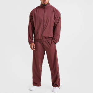 Nouvelle Collection : Survêtement Homme Deux Pièces Personnalisé avec Logo, Hoodie Zippé Oversize et Pantalon à Passepoil – Tenue de Sport Respirante pour Homme - Product Image 1