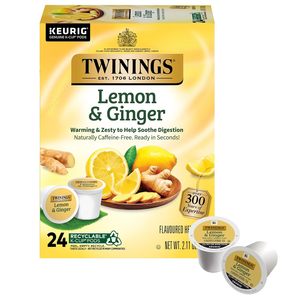 Té de Hierbas de Limón y Jengibre Twinings en Cápsulas K-Cup para Keurig, Paquete de 24 - Product Image 4
