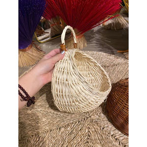 Atractivo artículo de decoración cesta colgante redonda de ratán en cocina productos de decoración del hogar artesanías naturales - Product Image 4