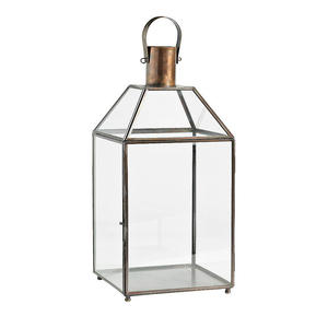 High Quality Clay <b>Lanterns</b> Metal and Glass <b>Lantern</b> Gold Color Hammered Design Candle Holder <b>Lantern</b> Using for Wedding Decor - Product Image 4