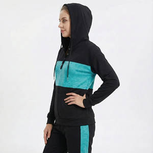 Stylish Casual Wear Women's Custom Print Hoodies Henley Neck Button Long Sleeve Loose Fit Pullover All Season Wholesale Hoodies - Product Image 2