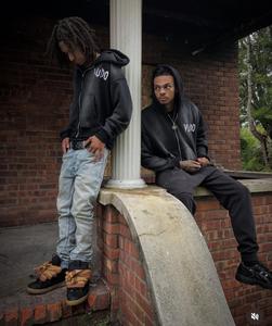 เสื้อมีฮู้ดแบบสวมหัวมีซิปออกแบบได้ตามที่ต้องการสำหรับผู้ชายเสื้อฮู้ดแบบรูดซิป450GSM และโลโก้แบบถัก - Product Image 4