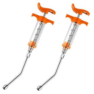 PAKDEN INDUSTRY <b>Veterinary</b> Surgical Instruments Reusable Drencher Bulls Dose <b>Syringe</b> Stainless Steel Nozzle Sustainable - Product Image 1