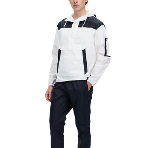 Vente directe d'usine Nouvelle conception Veste coupe-vent pour homme Vente chaude Prix bas Veste coupe-vent pour homme en couleur unie coupe-vent - Product Image 3