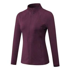 Veste de sport zippée coupe ajustée pour femme Veste de yoga légère respirante personnalisable - Product Image 5