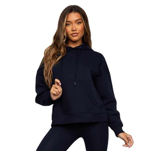 Sweat à capuche pour homme de haute qualité, 100% coton, hiver, broderie 3D personnalisée, doublure en polaire, coupe classique - Product Image 6