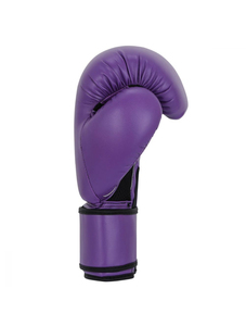 OEM 2025 Guantes de boxeo de cuero PU personalizados Púrpura Super Resistencia al desgarro 12oz 16oz para adultos Entrenamiento de gimnasia para artes marciales - Product Image 3