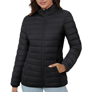 Stand Collar Women <b>Puffer</b> <b>Jacket</b> Wholesale <b>Cheap</b> Price Oem Service Breathable Custom Design <b>Puffer</b> <b>Jacket</b> Women - Product Image 1