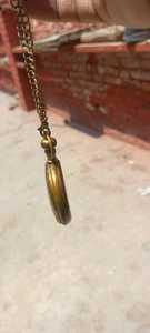 Reloj de bolsillo náutico de latón dorado con cadena náutica, reloj con esfera numérica, medallón de trabajo, reloj de cadena, brújula con artículo de caja - Product Image 4