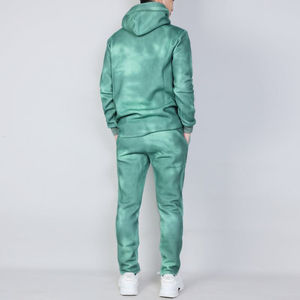 Conjunto Deportivo Informal Unisex de Alta Calidad, 100% Algodón, Talla Grande, con Capucha y Logotipo Personalizado, Ecológico, para Invierno, Tie Dye - Product Image 4