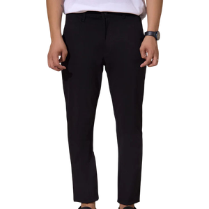 Pantalons pour hommes de belle qualité avec logo personnalisé pantalons décontractés pour hommes à rayures droites et incurvées pantalons chino au design personnalisé - Product Image 1