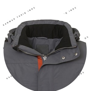 Veste matelassée personnalisée pour hommes Veste de surf résistante à l'eau pour l'hiver avec sublimation col à capuche chaud - Product Image 4