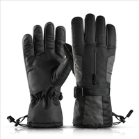 Gants de ski chauffants imperméables pour hommes, de haute qualité, robustes, à poignée antidérapante, pour les sports d'automne/d'hiver, snowboard, cyclisme, compatibles avec les écrans tactiles