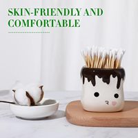 100 pièces de cotons-tiges écologiques à double tête en bois pour le nettoyage du nez et des oreilles, outils de maquillage pour femmes, bâtonnets de coton