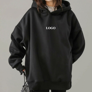 Sudadera con Capucha Extra Grande de Moda Casual de Alta Calidad para Mujer, Sudadera con Capucha Relajada con Logotipo Personalizado Estampado para Mujer - Product Image 1