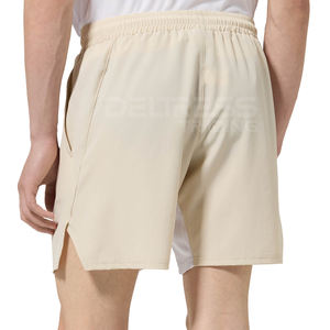 Pantalones cortos informales de playa de verano para hombre, cintura elástica cómoda, cordón, patrón sólido, venta al por mayor, precio barato, oferta - Product Image 2