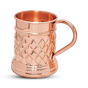 Taza de cobre con mango de latón Mango corto Vasos Beber taza martillada Taza de café Artesanías Venta superior - Product Image 4