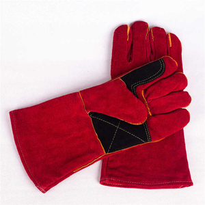Recién llegado, guantes de soldadura de cuero de seguridad Premium resistentes al calor, a un precio razonable, Premium, mejor diseñados para una comodidad óptima - Product Image 3