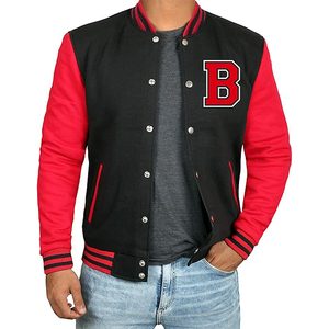 High Quality Custom Canvas Letterman Varsity <b>Jacket</b> for <b>Men</b> Women Chenille Embroidery Stand Collar Winter Ready Cotton Sleeves - Product Image 1
