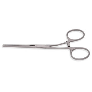 COOLEY Pinces pour bouledogue atraumatique Castaneda Mâchoires droites chirurgicales manuelles Tiges incurvées 4.7 ''12cm en acier inoxydable Mol - Product Image 1