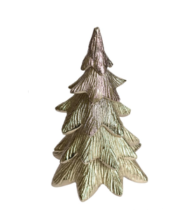 Árbol de Navidad de Metal de Estilo Moderno, Acabado Dorado, Decoración Artesanal para el Hogar y Regalo - Product Image 5