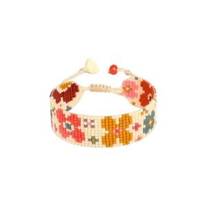 Elegante pulsera de cuentas de semillas Pulsera de patrón geométrico Miyuki cuentas de semillas Pulsera de tendencia Bohemia étnica con cuentas India - Product Image 6