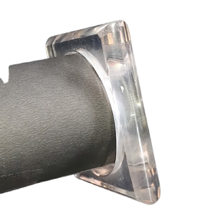 Bracelet en bois foncé de forme carrée avec accents dorés polis - Bracelet géométrique minimaliste en bois - Cadeau de bijoux artisanal - Product Image 6