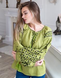 ขายส่งที่กำหนดเองยูเครนเสื้อปักแขนยาวผ้าฝ้ายโอกาสสวมใส่ชุด - Product Image 1
