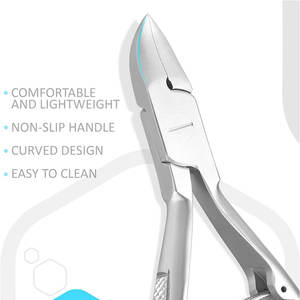 กรรไกรตัดหนังกำพร้าสแตนเลส11ซม. พิมพ์ลายลวดเดี่ยวคีมตัดหนังกำพร้าที่ตัดมุมกล่องมืออาชีพ - Product Image 2