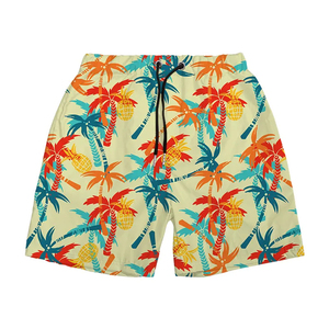 Summer Elastic Waist Custom Comfortable <b>Mens</b> <b>Swim</b> Trunks Beach Shorts Customized Breathable - Product Image 1