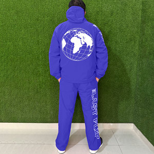 Conjunto de 2 Piezas con Capucha, Ligero, de Algodón 100%, de Primera Calidad, Unisex, Ropa Deportiva de Invierno con Logotipo Estampado, Tallas Grandes - Product Image 3