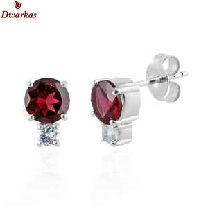 Elegant luxury <b>fine</b> jewellery <b>earrings</b> 925 sterling silver natural blue topaz CZ multi gemstone halo <b>stud</b> <b>earring</b> wholesale - Product Image 3
