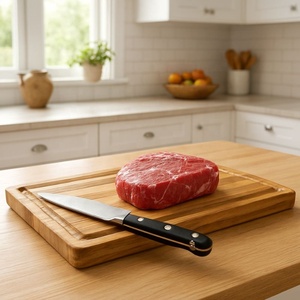 Tabla de Madera para Servir, Tabla de Cortar de Madera de Teca, Tabla de Cortar de Madera de Caoba, Utensilios de Cocina - Product Image 6