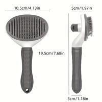 Hiphoppet Fabricant OEM & ODM Brosse de Toilettage pour Animaux, Brosse Carde Auto-Nettoyante pour Chiens et Chats, Élimine les Poils Morts et les Nœuds