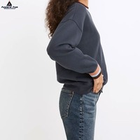 Vente en gros Vêtements de rue de haute qualité Chemise à manches longues personnalisée T-shirt court T-shirt oversize à manches longues gaufré pour femmes